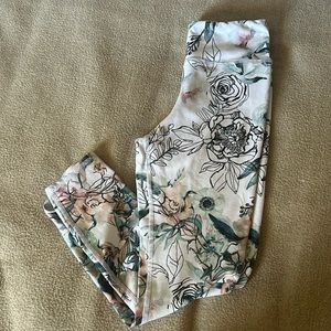 Floral Leggings - Size Small